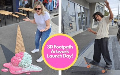 3D Footpath Artwork Launch Day!